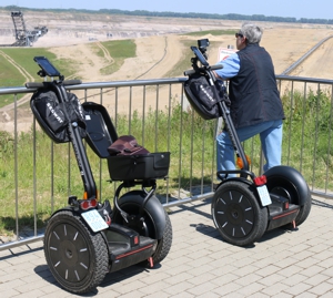 Mit dem Segway am Tagebau Inden